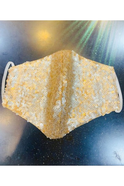 Shiny Golden Face Mask Shiny Golden Face Mask